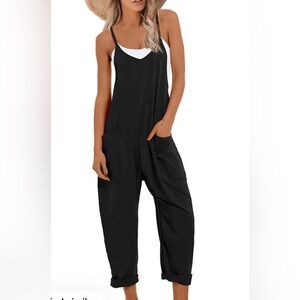 Sleek Black Women's Jumpsuit